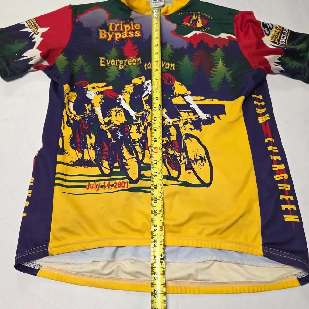 Vintage Voler Triple Bypass Evergreen to Avon July 14 2001 Cycling Jersey